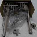 Zenna Home Tension Pole Shower Caddy, Corner Shower Storage System with 4 Adjustable Baskets, Bathroom Organization Solution, 60 to 108 Inch, Satin Nickel