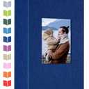 Artfeel Photo Album 4x6 with 300 Pockets,Slip-in Picture Albums,Linen Cover Memory Book with Front Window,White Page Vertical Photo Book for Wedding,Family,Anniversare,Baby,Vacation