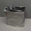 mDesign Small Metal 2.4 Gallon/9 Liter Trash Can Wastebasket Garbage Bin for Bathroom, Slim Rubbish Waste Bin Trashcans - Mirri Collection - Black (Pack of 1)