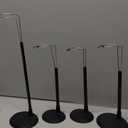 4PCS Doll Stand Compatible with American Girl Accessories,Fit 15, 16, 17, 18, 19, 20, and 21 inch Dolls, Waist 2" - 4",Black