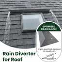 Roof Rain Diverter for Shingle Roof, 304 Stainless Steel Flat-Head Nails