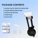Starlink Mini Car Mount for Dashboard, Portable Starlink Mini Mounting Kit, Sticky Suction Base, 180Angle-Adjustable, Stable Suction Cup Mount for Car, SUV, RV, Boat
