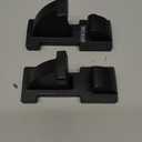 Permade Fireback Support, Fireback Feet, Sturdy Iron Legs Maximum Suitable for 1.2" Thick Fireback Plates Heat-Resistant - 1 Pair, Black