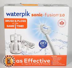 Waterpik Sonic-Fusion 2.0 Professional Flossing Electric Toothbrush with Water Flosser Combo In One, White SF-04