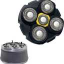 Head Shaver Replacement Head Compatible with Microtouch Titanium Electric Head Shaver Precision Head Trimmer Blade
