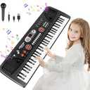 Keyboard Piano for Kid - 61 Key Fun Electronic Toddler Kids Pianos with LED Screen & Microphone! Unlock Creativity | Spark Joy in Music | Fantastic Gifts for 3-8 Year Old Boys & Girls