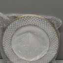 CAMOFOXIN 13" Charger Plates Set of 6, Antique Charger Plates Bulk Wedding, Round Dinner Chargers for Party, Birthday (Antique White)