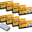 Bostitch Office B8 Power Crown 0.25 Inch Staples, Pack of 40,000 Staples, (STCRP21151/4-8), Silver