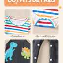 Baby Boy Clothes Fall Winter Newborn Boy Outfits 0 3 6 9 12 18 24 Months Overalls Infant Baby Boys Clothes (Colorful)