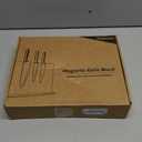 Magnetic Knife Block Without KnivesBlack Stainless Steel Double-Sided Magnetic Knife Holder Stand with Strong Magnets, Knife Storage Organizer for Kitchen Counter top (12 Inch)