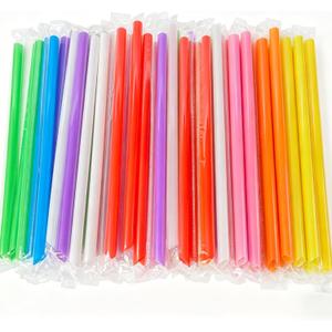 300 Individually Wrapped Boba Straws 0.43" x 9.5" Jumbo Disposable Plastic Straws for Smoothies, Milkshakes & Bubble Tea-Large Thick Straws, Plastic Straws Disposable, Boba Straws Disposable.