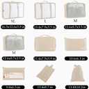 9 set Packing Cubes for Travel,Effortless Organization Cube for Quick Packing& Unpacking, Travel Must Have Suitcase Organizer Essentials for any Journey,Cruise,Camping,hiking,Vacation,Business trip