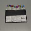 ARTISTRO 24 Metallic Acrylic Paint Markers - Paint Pens for Calligraphy, Brush + Fine Tips - Vision Board Supplies - Kit for Scrapbooking and Journaling - Art Supplies for Adults, Teens, Kids