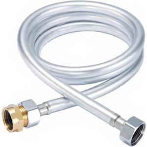 Upgraded 3/4in Water Hose for Automatic Dog Water Dispenser, Anti-Explosion Water Hose Kit Includes Water Hose, Copper Connector, 2 Pcs O-Ring Seals, Suitable for Model WB01, WB03, WB04-SS