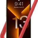 RhinoShield Bumper Case Compatible with [iPhone 13/13 Pro] | CrashGuard NX - Shock Absorbent Slim Design Protective Cover 3.5M / 11ft Drop Protection - Red