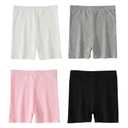VVEEWUU Kids Girls Cotton Shorts Under Dress Dance Bike Shorts for Playground Gym Sports Multi-Color (8 Years, White/Grey/Pink)