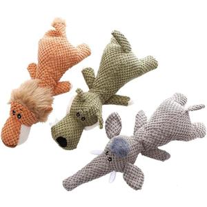 Dog Plush Toy Soft Chew Toy for Dog Cute Durable Dog Toy Stuffed Animal Dog Plush Toy Puppy Pet Mutt Toy Plush Dog Chew Toy Suitable for Large, Medium and Small Dogs 3PCS