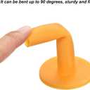 PATIKIL Rubber Golf Tee, Tall Training Driving Range Tee Stable Ball Holder for Outdoor Indoor Hitting Mat (3.4 Inch, Yellow)