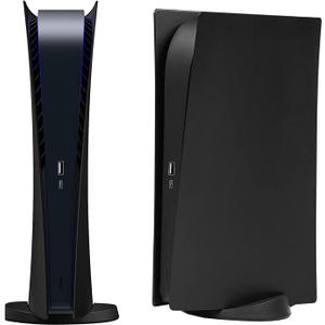 Digital Edition Face Plates Cover Skins Shell Panels for PS5 Console, Accessories for PlayStation 5 Protective Shell Replacement Faceplate (Black)
