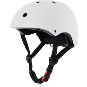Skateboard Bike Helmet, Lightweight Adjustable, Multi-Sport for Bicycle Skate Scooter, 3 Sizes for Adult Youth & Kids, Size: Medium: 54-57 cm / 21.3"-22.4" 