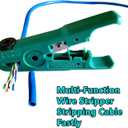 RJ45 Pass Through Crimp Tool Kit Ethernet Crimper Cat5 Cat5e Cat6 Cat6A Cat7 Crimping Tool Kit for RJ45 RJ11, Wire Stripper