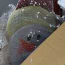 Gisafai 2 Pcs 6ft Large Metal Christmas Yard Sign with Stakes Xmas Yard Outdoor Decorations Lawn Sign for Garden Pathway Walkway Winter Holiday Party(Snowman)