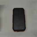 Solar Power Bank 66800mAh Built in Hand Crank and 4 Cables 22.5W Fast Charge,Camping Essentials/SOS/Strobe/Strong Flashlights,Compass Solar Portable Charger Power Bank (Black)