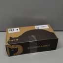 SPUNKYJUNKY Ceramic Dog and Cat Bowl with Wood Stand Non-Slip Matte Glaze Weighted Food Water Set for Cats &Small Dogs 13.5OZ (1.7 CUPS, Grey  2)