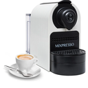 Mixpresso White Espresso Coffee Machine – Compact 1400W Single Serve Coffee Maker Compatible with Nespresso OriginalLine Capsules, One-Touch Operation, 19-Bar Italian Pump, 27oz Water Tank