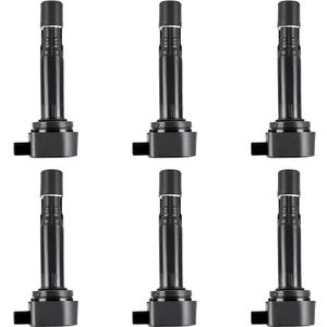 ITOM Ignition Coil Pack UF624 Compatible with Acura 2010-2013 MDX 2013-2015 RDX 2010 ZDX V6 3.7L, for Honda 2009-2015 Pilot V6 3.5L 2009-2014 Ridgeline, Coil Packs Replace E1124 52-2077 IC727 Set of 6