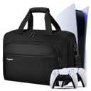 Deegotech Carrying Case Compatible with PS5/PS5 Pro/PS5 Slim, Protective Travel Bag Compatible with Playstation 5 Console, Disc, Controllers, Accessories, Large Capacity Storage Bag Game Bags, Black