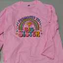 Homie Weekend Big Sister Gifts for Girls Shirts Promoted to Big Sister Announcement Shirt Toddler Long Sleeve Cotton T-Shirt, Size 130/64