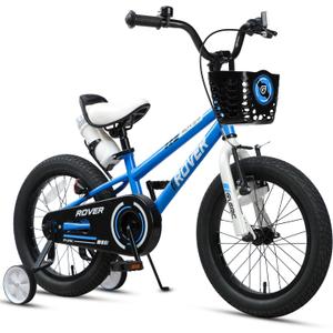 Glerc Rover Kids Bike, 12-18 Inch Boys Bike for 2-9 Years Old Children, Kids Bicycle with Water Bottle & Basket & Training Wheels, Multiple Colors