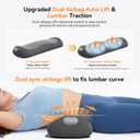 Yunari Cordless Triple Fusion Back Massager, Heated Lumbar Pillow (Gray)