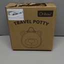 Orzbow Portable Travel Potty Seat for Toddlers with Splash Guard, Foldable Potty Training Toilet for Boys & Girls, On The Go Kids Car Potty, Includes Free Travel Bag and Disposable Potty Liners, Khaki