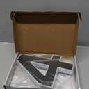 ISUNMEA 9 Inch Solar Lighted House Numbers for Outside, Light Up Waterproof LED Address Numbers Signs for Houses, Large Personalized Illuminated Exterior Modern House Numbers Light (4-Black, 9IN)