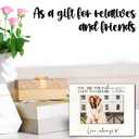 vuxhg Best Friends Wooden Picture Frame Holds 4x6 Inch Photos - You Are The Sister I Got To Choose Love Always - Home Office Display Photo Frame for Sisters Women - Long Distance Friendship Gifts-A06