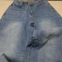 Astylish Women's High Waisted Wide Leg Straight Jeans 10, Sky Blue