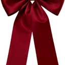 Giant Satin Bow 27x39 Inch Extra Large Decorative Bow for Christmas Tree Topper,Party,Home Wall,Baby Shower & Birthday DecorBurgundy