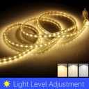 4 Pack LED Strip Dimmer Switch Contorller, DC 12-24V PWM Rotary Inline Dimmer Switch Manual Knob Dimmer Switch with DC Jack Cord for LED Strips LED Desk Lights