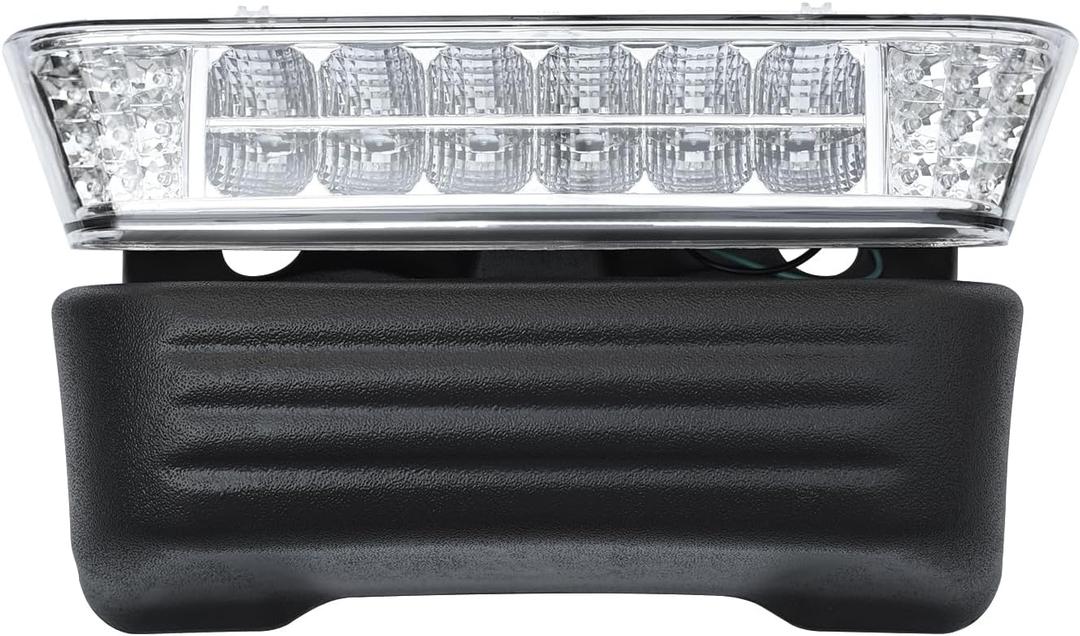 Golf Cart Precedent LED Headlight Light Kit Compatible with Club Car Precedent 2004-Up Front Replace Head Light 12V Light Kit Assembly with Bumper For Club Car Precedent Gas and Electric