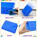 Sintuff 48 Pcs Classroom Paper Tray, Stackable Letter Size Bin, Multicolor