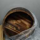 Whiskey Barrel Decor, Bourbon Whiskey Barrel Shelf, Wall Mount Wine Rack, Rustic Wine Rack Wood for Vintage Wine Bar and Home Décor (Big)