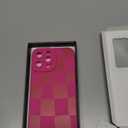 KANGHAR Compatible with iPhone 13 Pro Max Case, Silicone Checkered Cute Pattern, Camera Protection Soft Slim Phone Case for Girls Women -Black