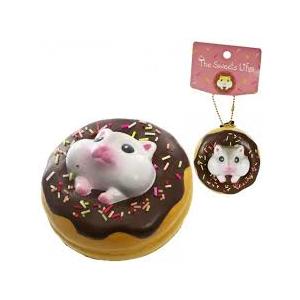 Hamster Squishy Toys - Slow Rising Squishy Toy  Strawberry Chocolate Donut  Squishy for Kids, Girls, Boys, Adults 10 Pack