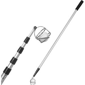 HOW TRUE Golf Ball Retriever, 15ft Golf Ball Retriever Telescopic for Water Aluminum Alloy Golf Ball Picker Grabber Golf Accessories for Man Golf Gift