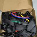 Resistance Bands Set with Door Anchor Training System, 5 Colors Stackable up to 150LBS, Includes 5-Angle Door Training Tool, Home Full Body Workout Bands, Handles, Ankle Straps, Portable Bag