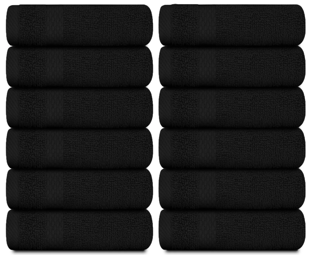 Luxury Wash Cloth Size: 13" x 13". 12 Pack