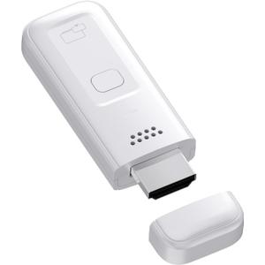 Wireless HDMI Display Dongle Adapter 2025, 1080P Plug & Play HDMI Extender Wireless Receiver for Smartphone/PC/Laptop to TV/Monitor/Projector, HD Streaming Video/Audio/File, Airplay & Miracast (White)