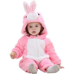 OLLULL Baby Animal Costumes Unisex Toddler Outfit Halloween Dress Up Romper (3-4T/Height 39"-42", Bunny)